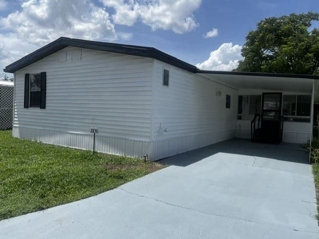 A home currently listed