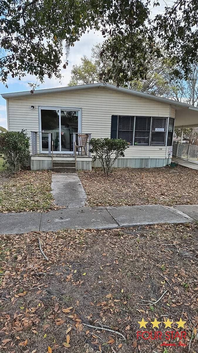 A home currently listed