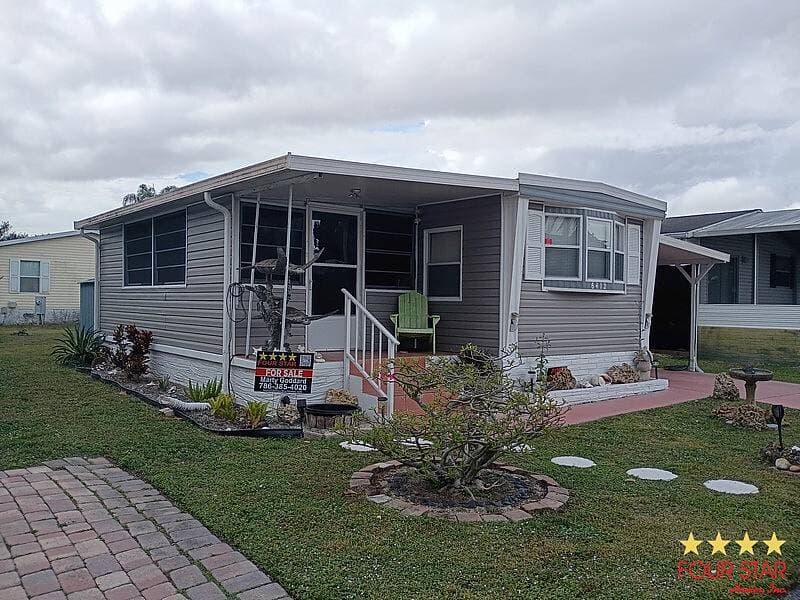 A home currently listed