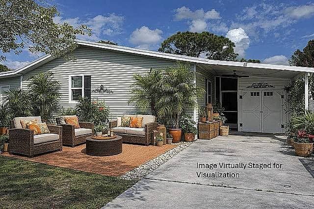 A home currently listed