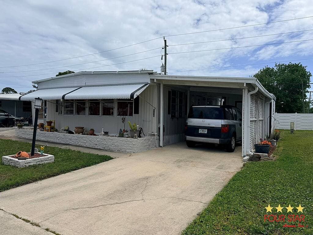 A home currently listed