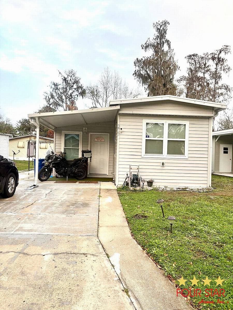 A home currently listed