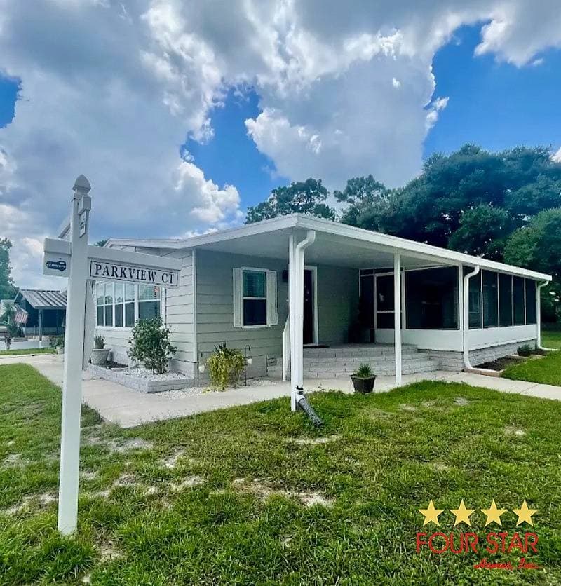 A home currently listed