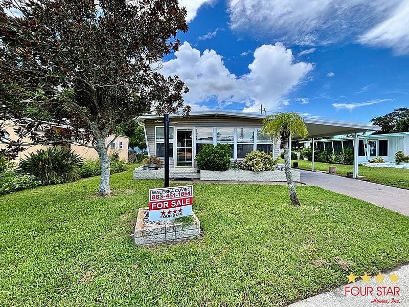 A home currently listed
