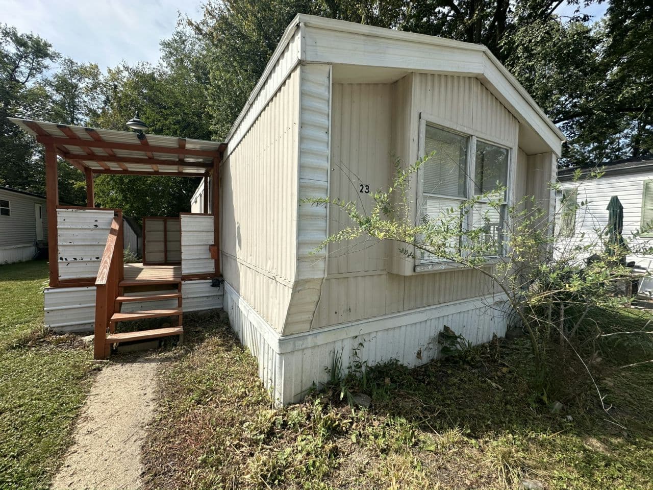 A home currently listed