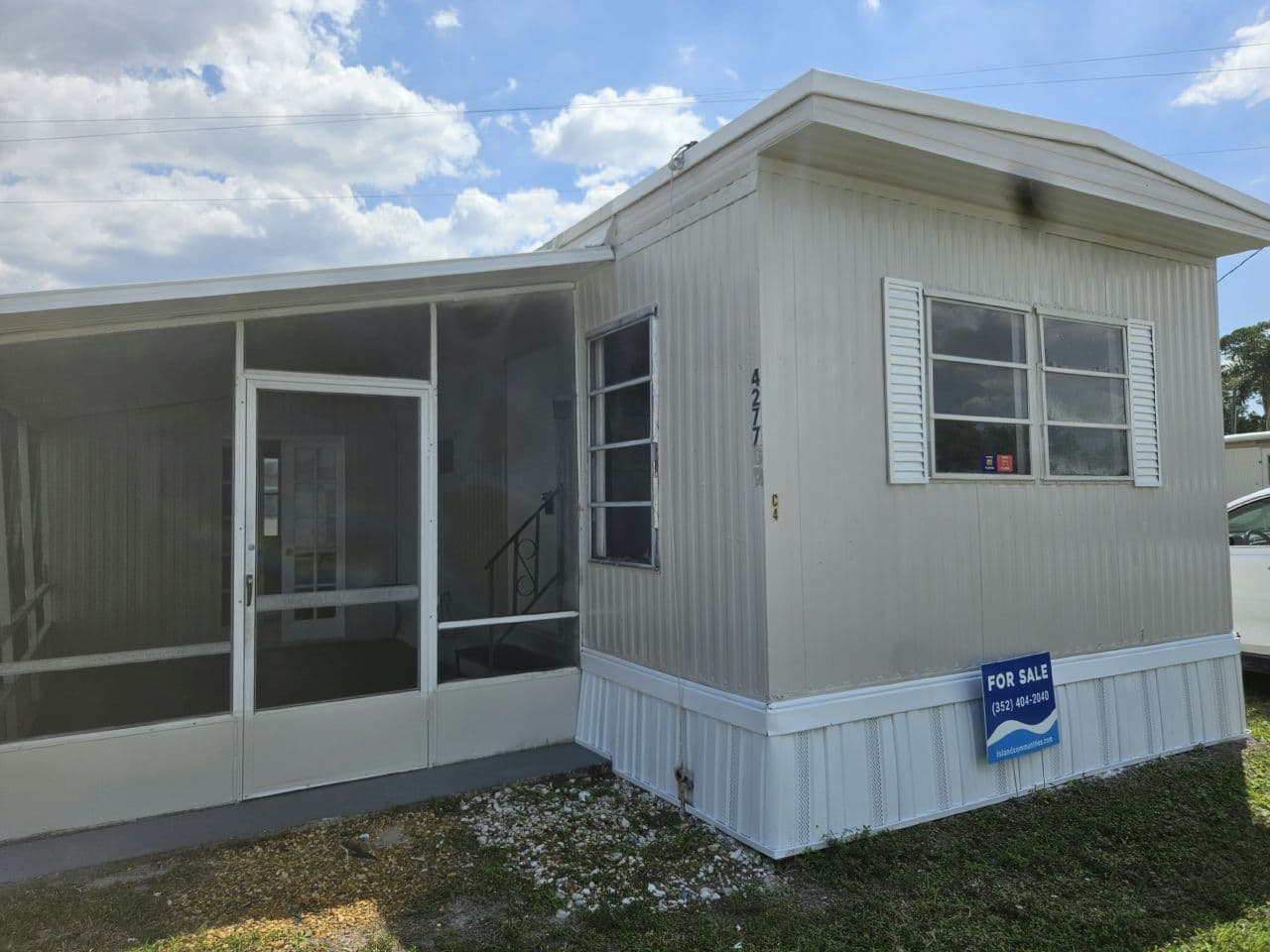 A home currently listed