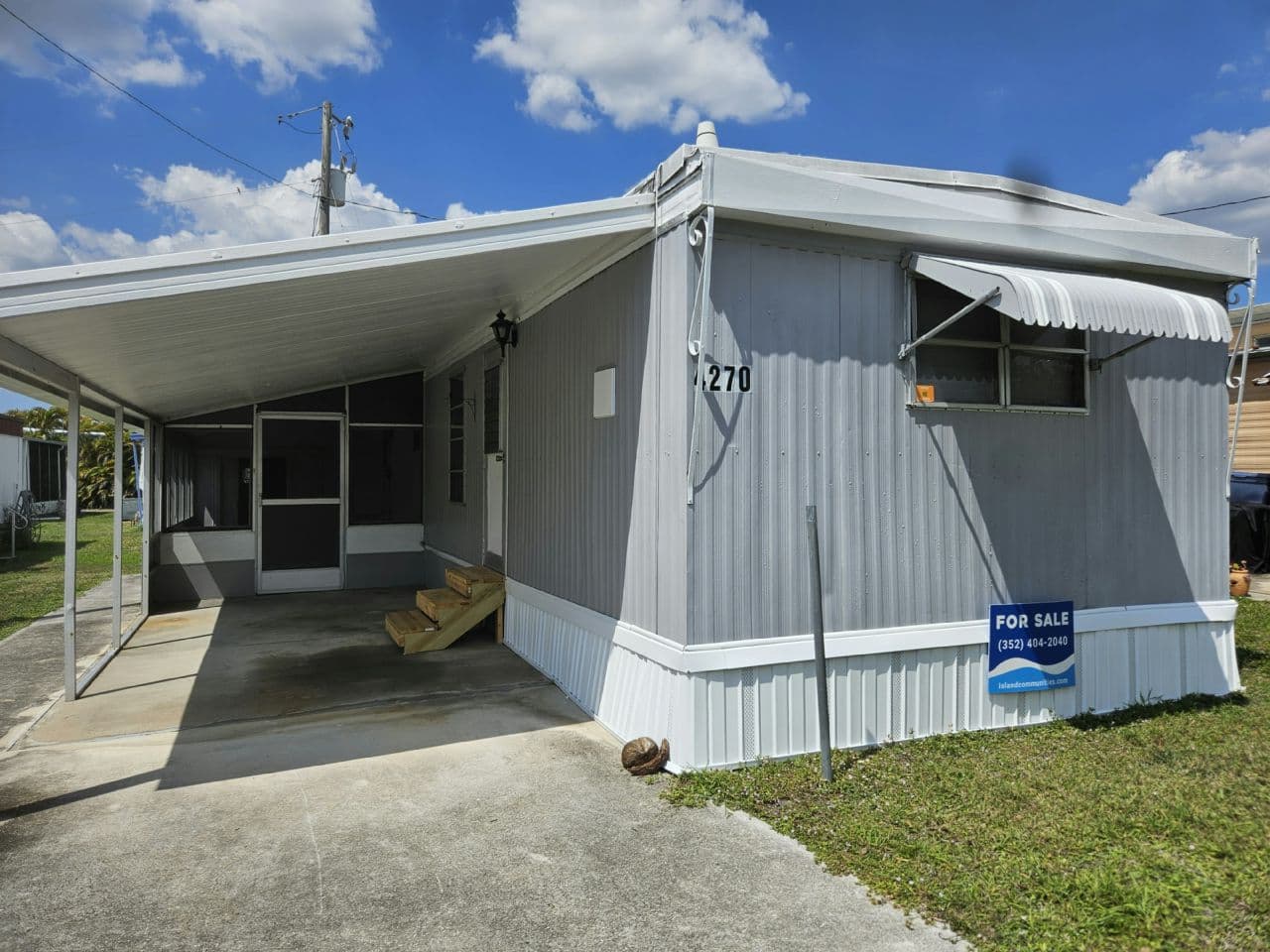 A home currently listed