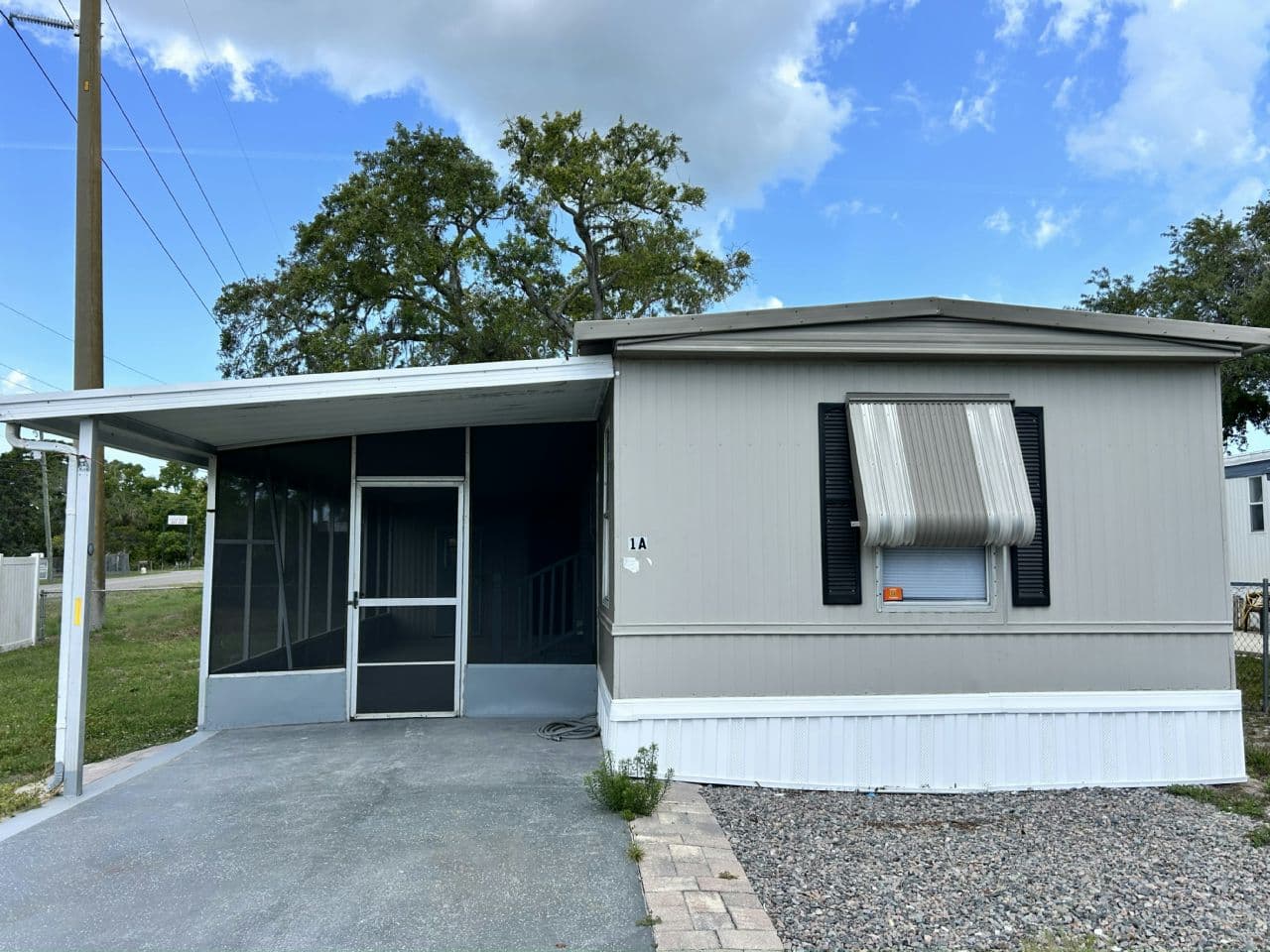 A home currently listed