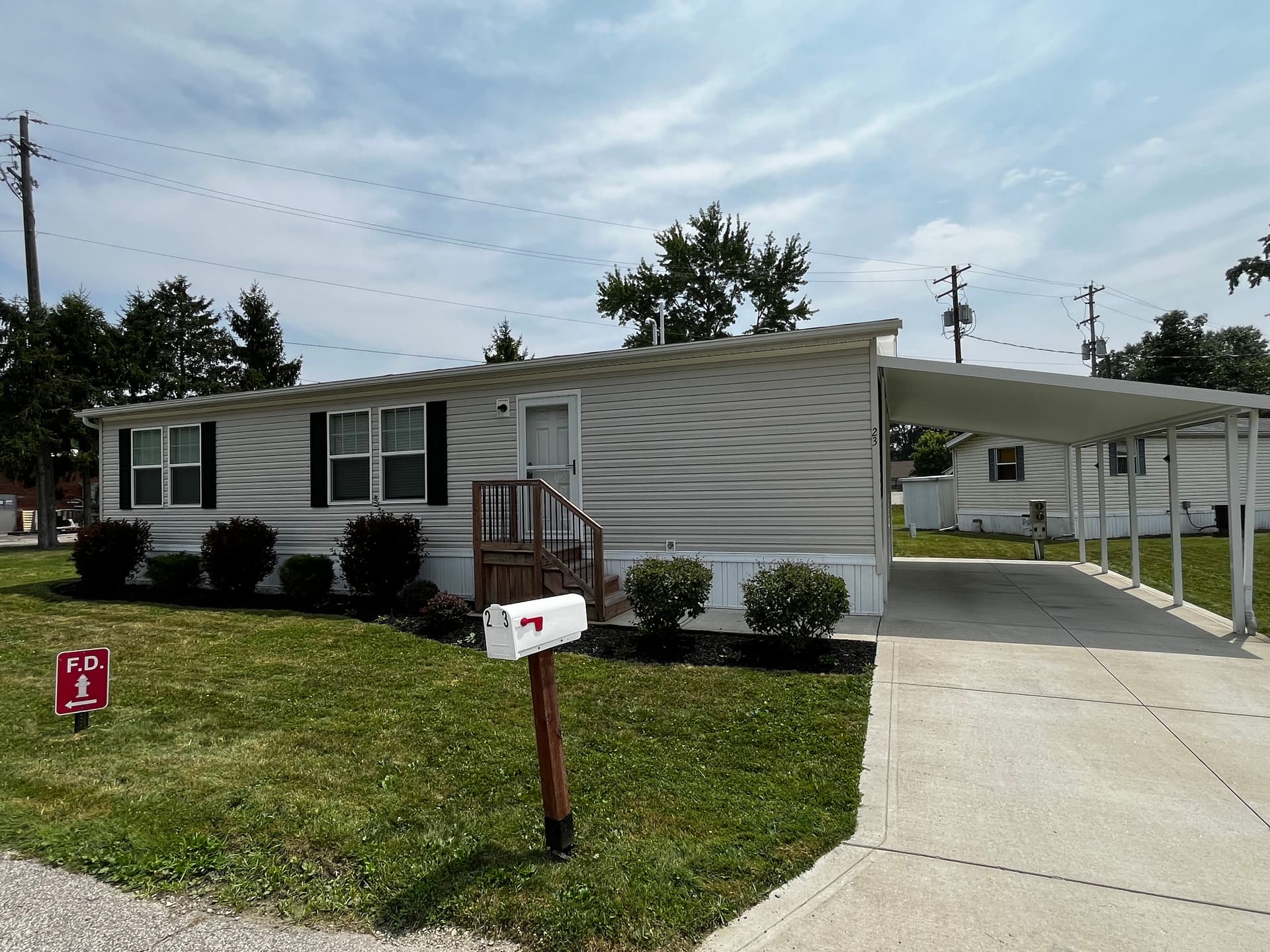 A home currently listed