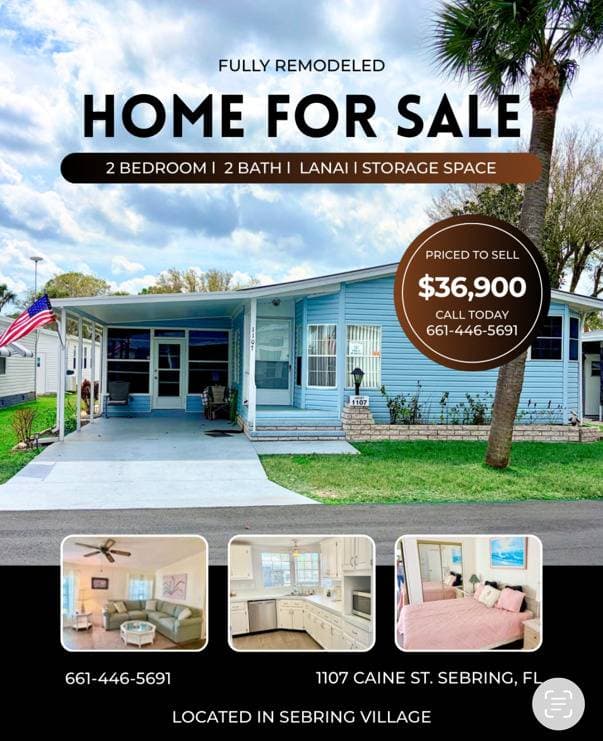 Manufactured home in Sebring, FL 33872