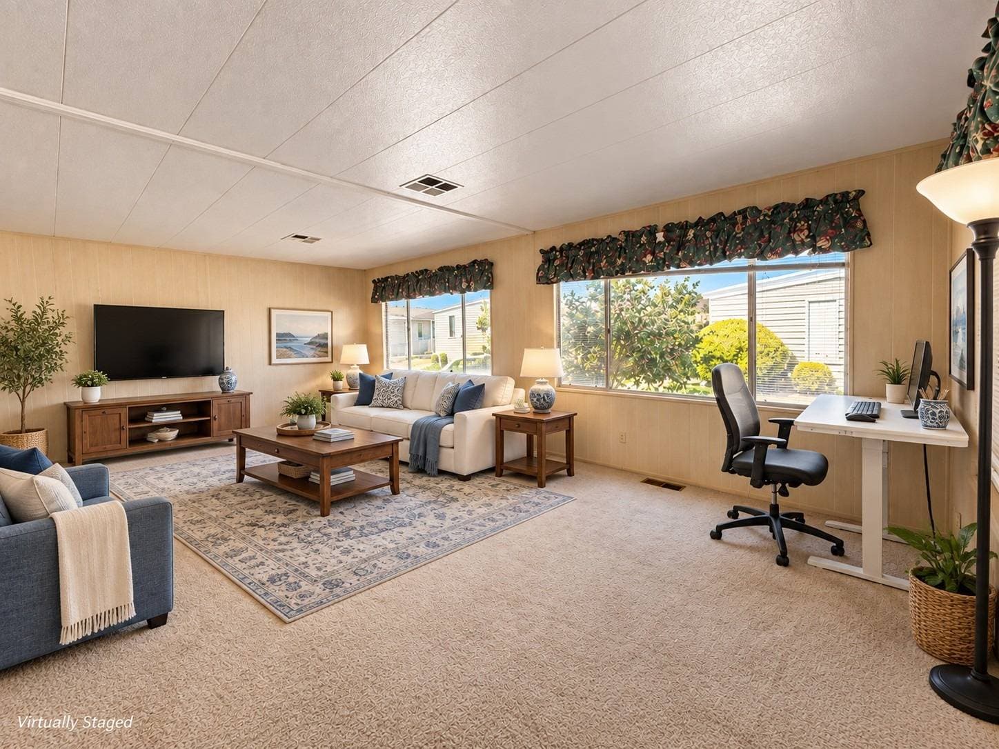 Living Room Virtually Staged