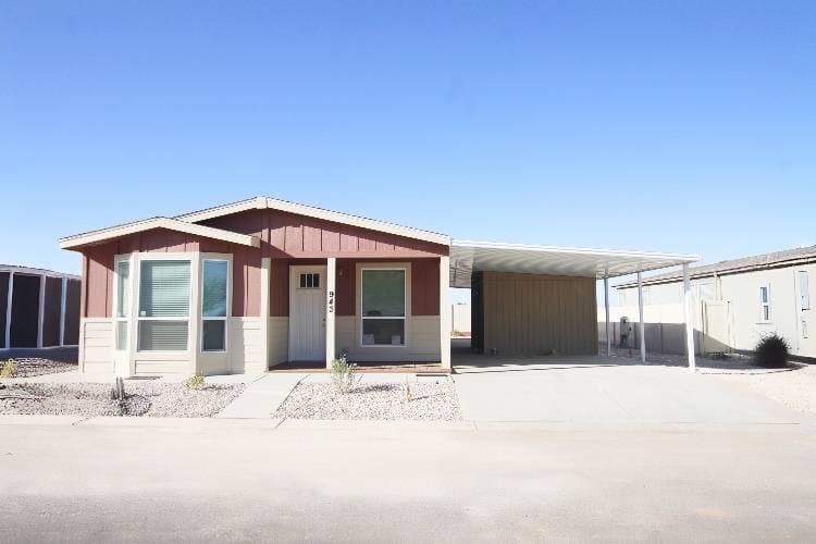 Front Porch Home with Shed