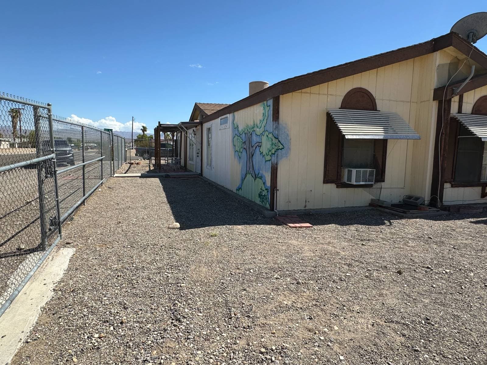 back gate area