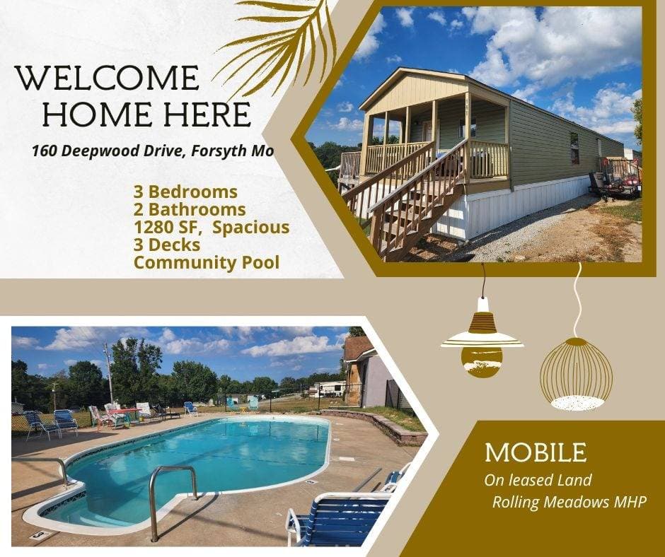 Manufactured home in Forsyth, MO 65653